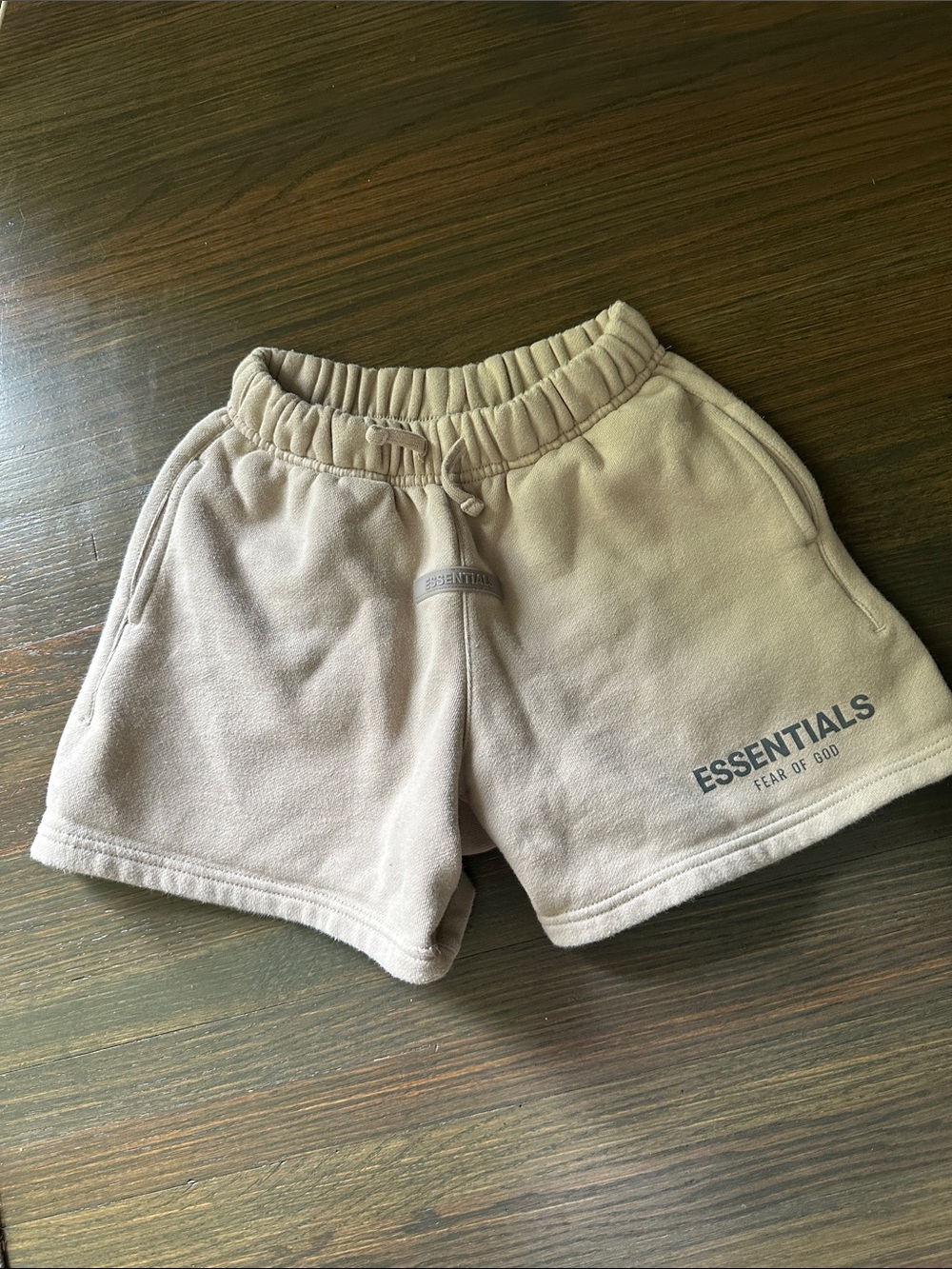 ESSENTIALS Fear of God Kids Cream Swear Shorts Size 6/7